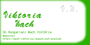 viktoria wach business card